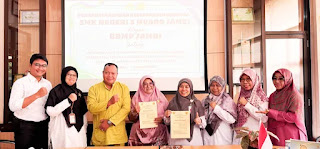 BRMP Jambi dan SMKN 5 Muaro Jambi Tando Tangani Kerjo Samo PKL Agribisnis Perkebunan