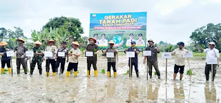 BRMP Jambi Hadiri Gerakan Tanam Perdano Padi Ramah Lingkungan di Merangin