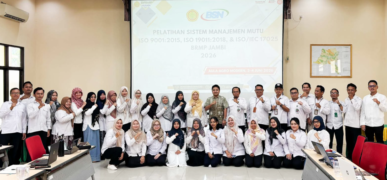 Dukung Sertifikasi dan Akreditasi, BRMP Jambi Tingkatkan Kapasitas SDM melalue Pelatihan ISO