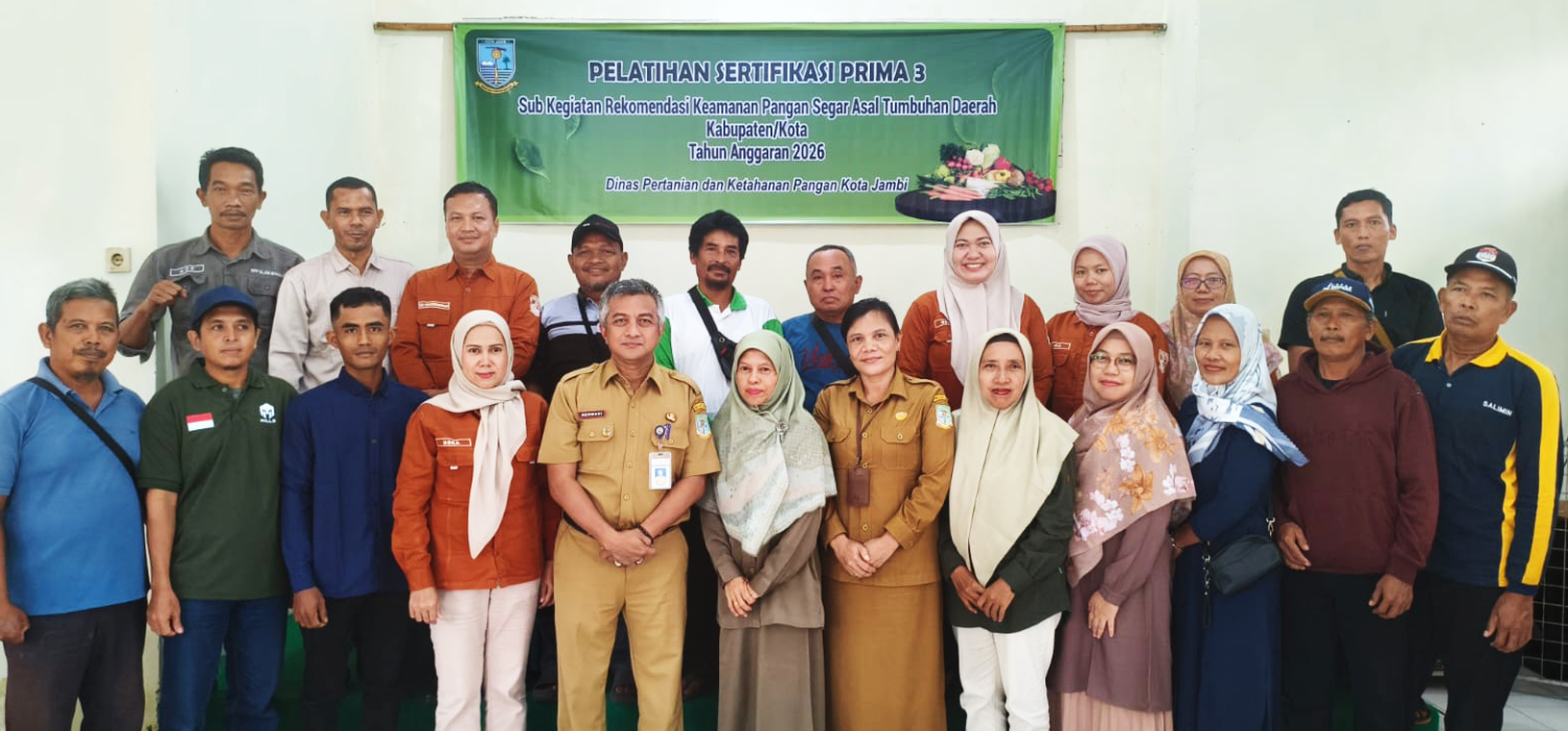BRMP Jambi Dorong Sertifikasi Prima 3 untuk Tingkatkan Mutu dan Keamanan Pangan