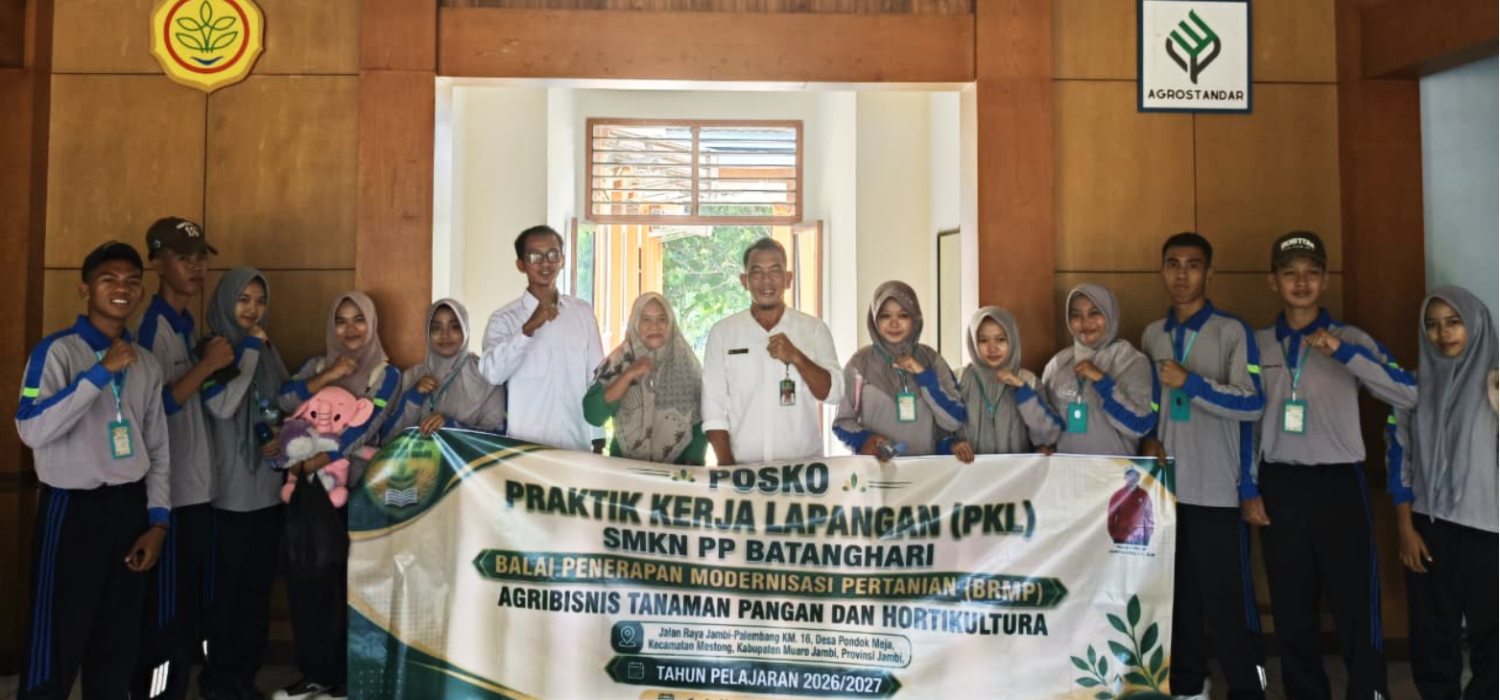 Cetak SDM Pertanian Andal, IP2MP BRMP Jambi Terimo 11 Siswo PKL dari SMK PP Batang Hari