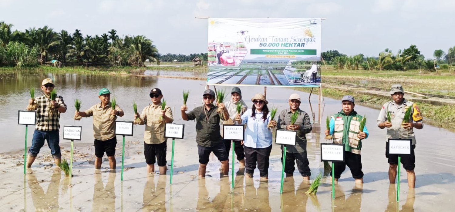 Dari Batang Hari, BRMP Jambi Genjot Gerakan Tanam untuk SwasembadaoPangan