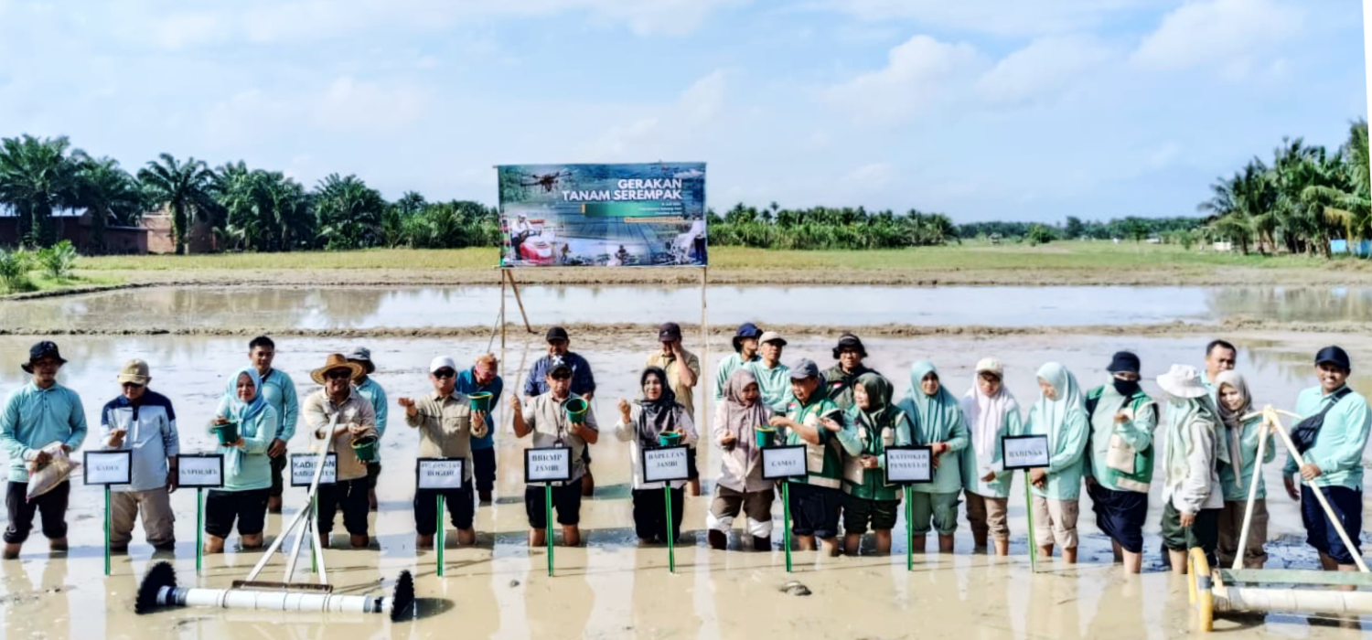 Gerakan Tanam Serempak Jadi Langkah Nyato Percepat Pemanfaatan Lahan OPLAH dan CSR