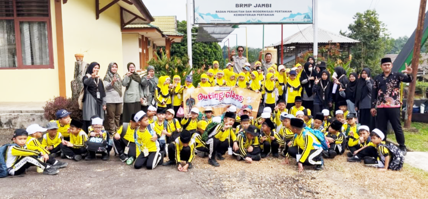 Belajar Sambil Bermain, 70 Siswa SDIT An-Nahl Jelajah Dunio Pertanian di BRMP Jambi