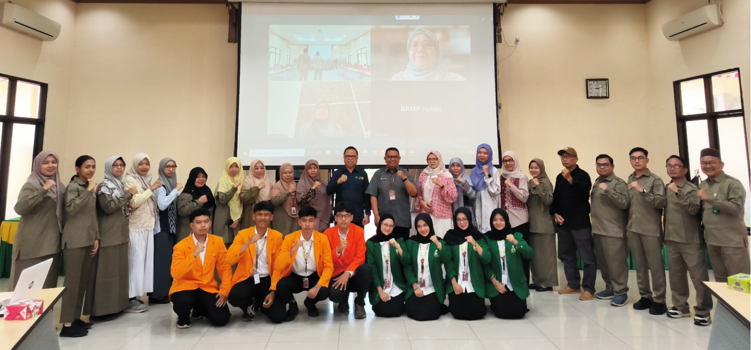 Mahasiswo UNJA dan UNAND Akhiri Magang, Paparkan Hasil Kegiatan di BRMP Jambi