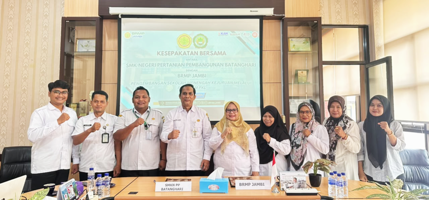 BRMP Jambi dan SMKN PP Batanghari Perkuat Kompetensi Siswo melalue PKL