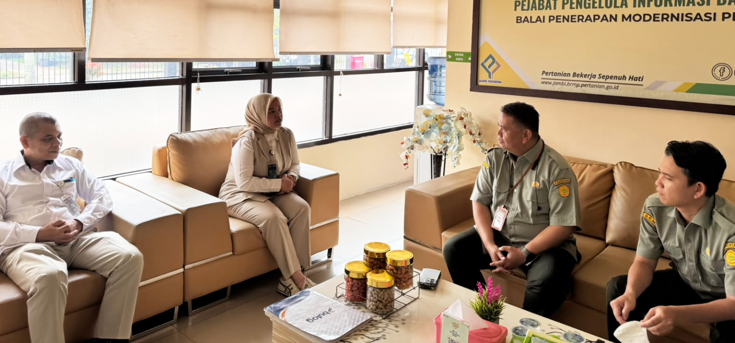 Bulog Provinsi Jambi Kunjungi BRMP Jambi, Perkuat Koordinasi Mendukung Ketahanan Pangan